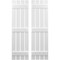 Ekena Millwork Americraft 4-Board, 3 Batten Exterior Real Wood Spaced Board-n-Batten Shutters, ARW401SB415X41WHH, PR ARW401SB415X41WHH - alternate 1